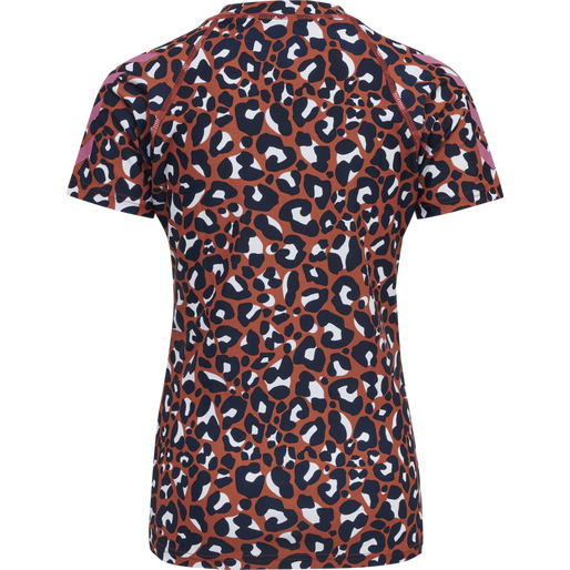 hmlAZUL SWIM T-SHIRT S/S, HOT SAUCE, packshot