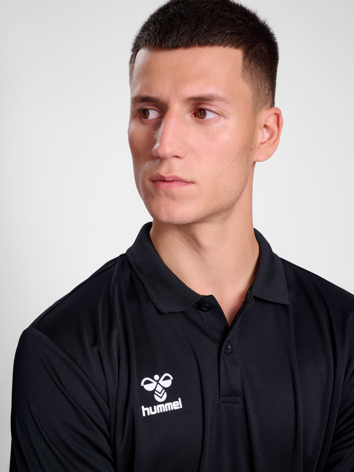 hmlESSENTIAL POLO, BLACK, model