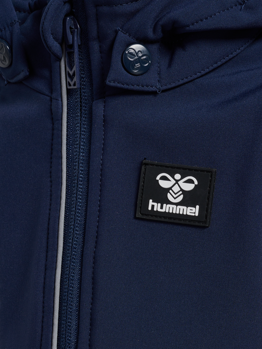 hmlMARS TEX MINI SOFTSHELL JACKET, BLACK IRIS, packshot