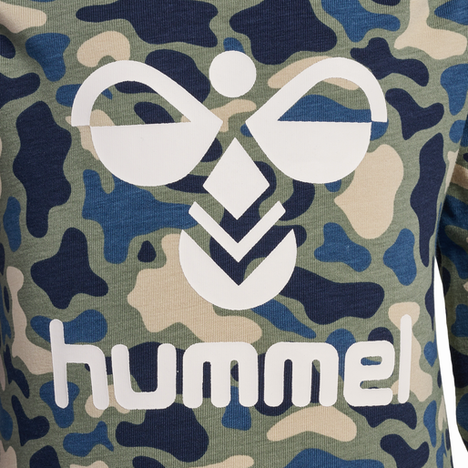 hmlSTEEN AOP BODY L/S, VETIVER, packshot