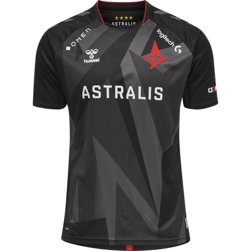 ASTRALIS 20/21 GAME JERSEY S/S, BLACK W, packshot