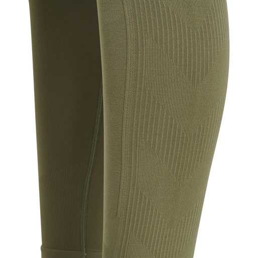 hmlTIF SEAMLESS HIGH WAIST TIGHTS, VETIVER, packshot