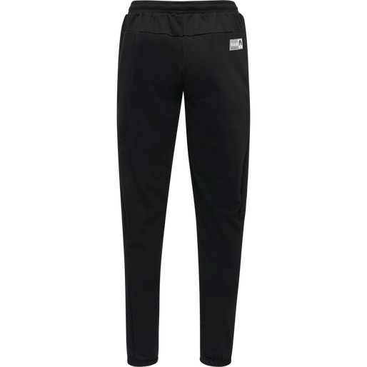 hmlMOVE GRID COTTON PANTS, BLACK, packshot