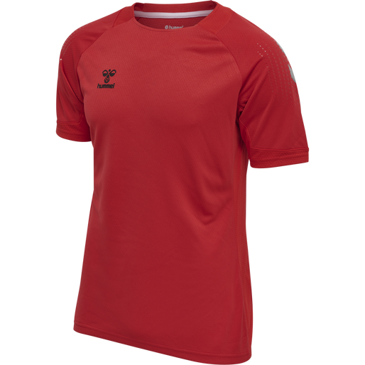 hmlLEAD S/S POLY JERSEY, TRUE RED hmlLEAD S/S POLY JERSEY, TRUE RED, packshot