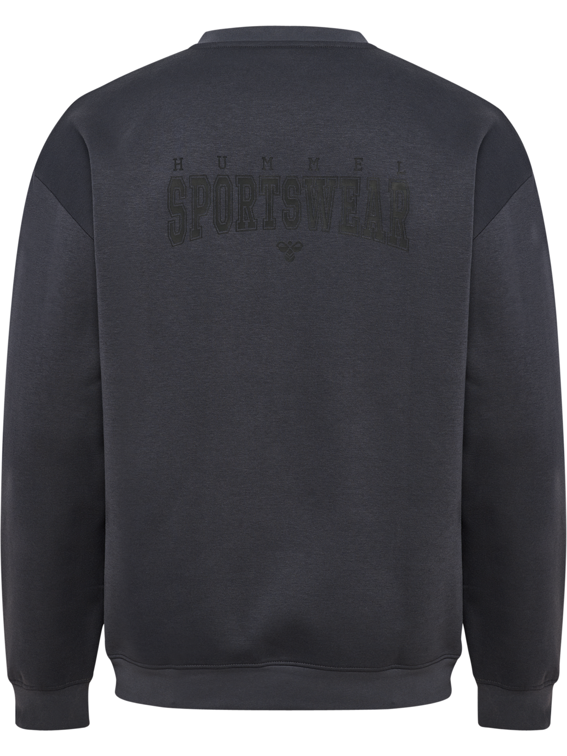 hmlKEEPER GRAPHIC CREWNECK, EBONY, packshot