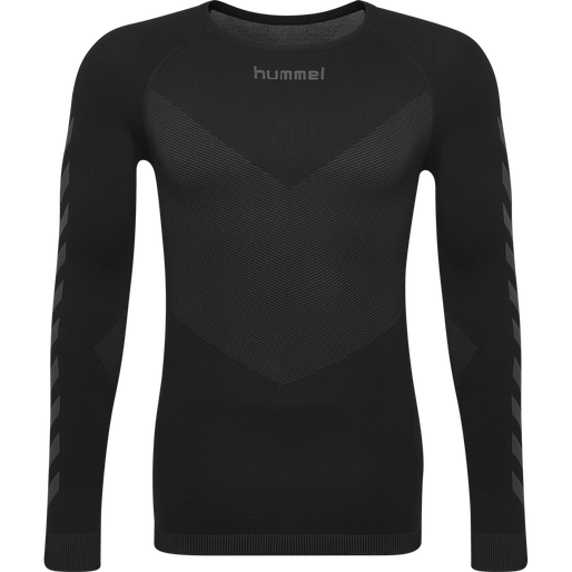 HUMMEL FIRST SEAMLESS JERSEY L/S , BLACK, packshot