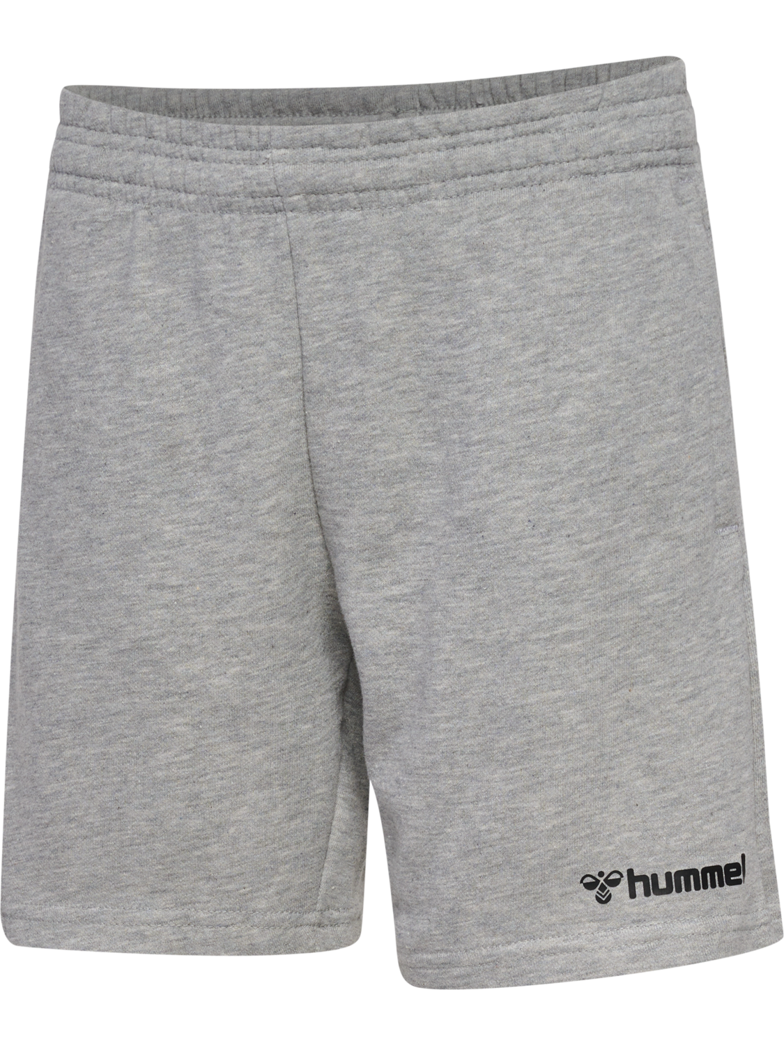 hmlMOVER COTTON BERMUDA SHORTS KIDS, GREY MELANGE, packshot