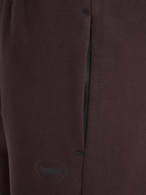 hmlTECH FLEECE REGULAR PANTS, CHOCOLATE PLUM, packshot