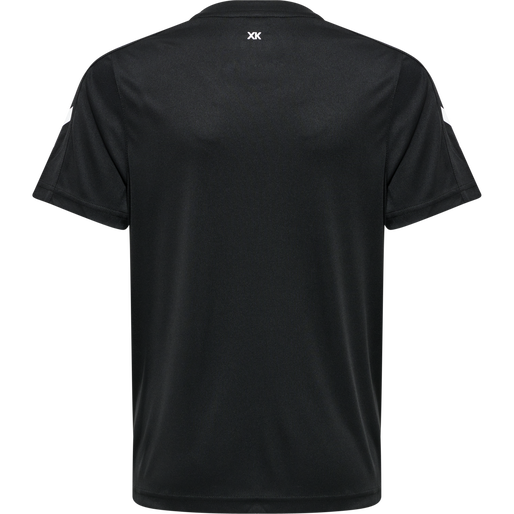 hmlCORE XK POLY JERSEY S/S KIDS, BLACK, packshot