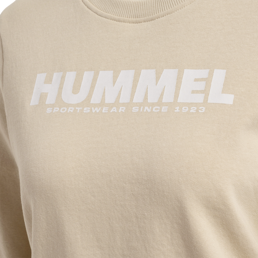 hmlLEGACY WOMAN SWEATSHIRT, PUMICE STONE, packshot