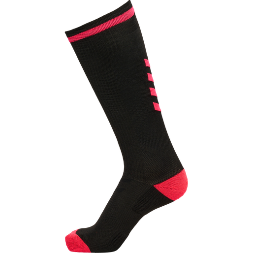 ELITE INDOOR SOCK HIGH, BLACK/DIVA PINK ELITE INDOOR SOCK HIGH, BLACK/DIVA PINK, packshot