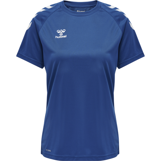 hmlCORE XK CORE POLY TEE  S/S WOMAN, TRUE BLUE hmlCORE XK CORE POLY TEE  S/S WOMAN, TRUE BLUE, packshot