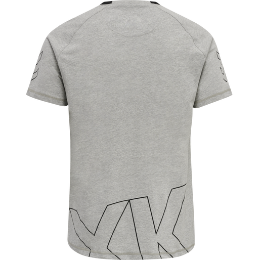 hmlCIMA XK T-SHIRT S/S, GREY MELANGE, packshot