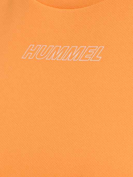 hmlTE TOLA T-SHIRT, BLAZING ORANGE, packshot