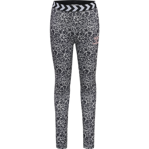 hmlMIMMI TIGHTS, BLACK/WHITE, packshot