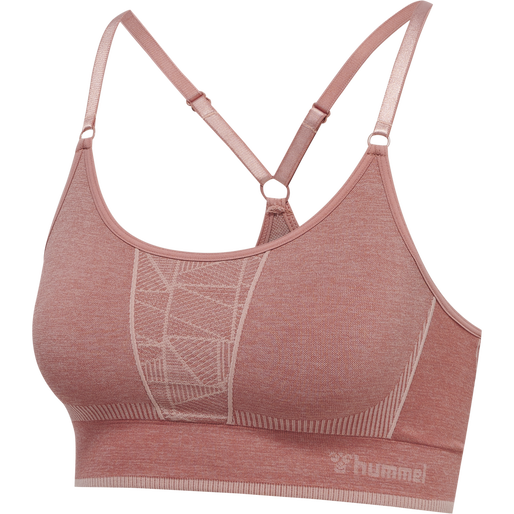 hmlMT ENERGY SEAMLESS SPORTS TOP, WITHERED ROSE/ROSE TAN MELANGE, packshot