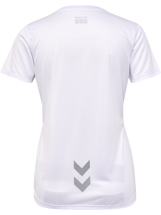 hmlRUN JERSEY S/S WOMAN, WHITE hmlRUN JERSEY S/S WOMAN, WHITE, packshot