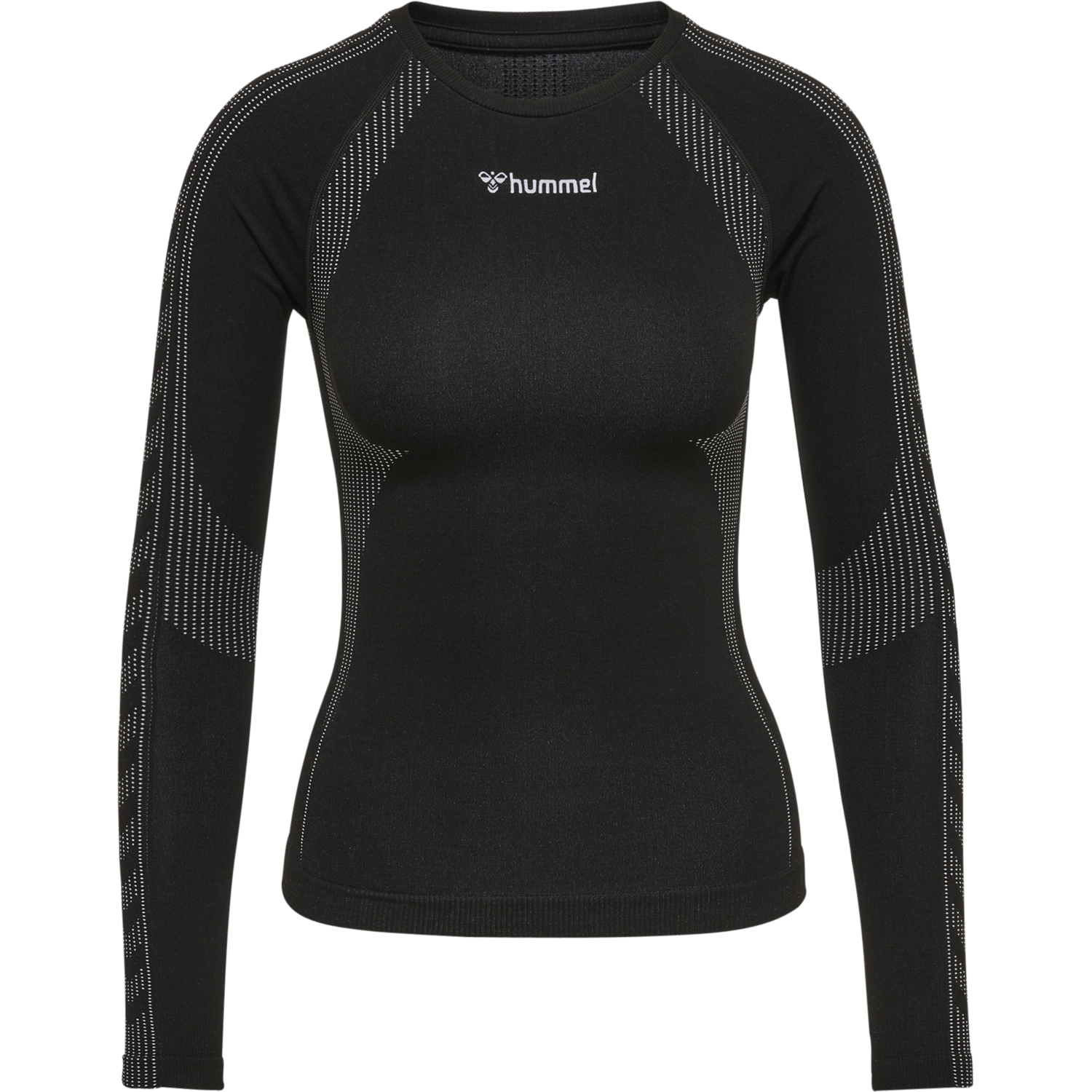 hmlMT SHAPING SEAMLESS T-SHIRT L/S, BLACK, packshot