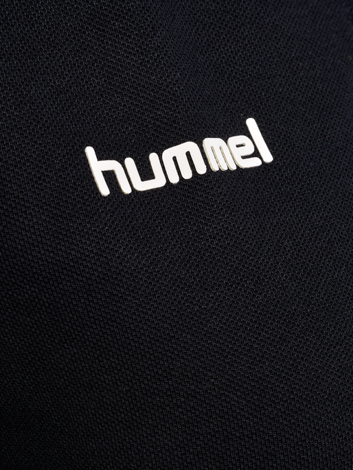 HMLGO COTTON POLO WOMAN, BLACK HMLGO COTTON POLO WOMAN, BLACK, packshot