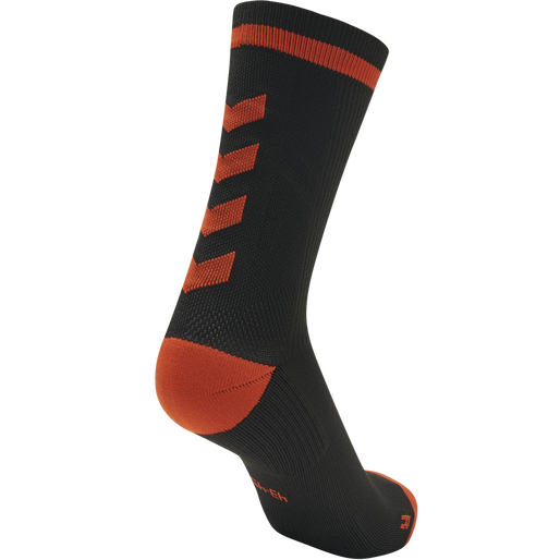 ELITE INDOOR SOCK LOW, BLACK/RED, packshot