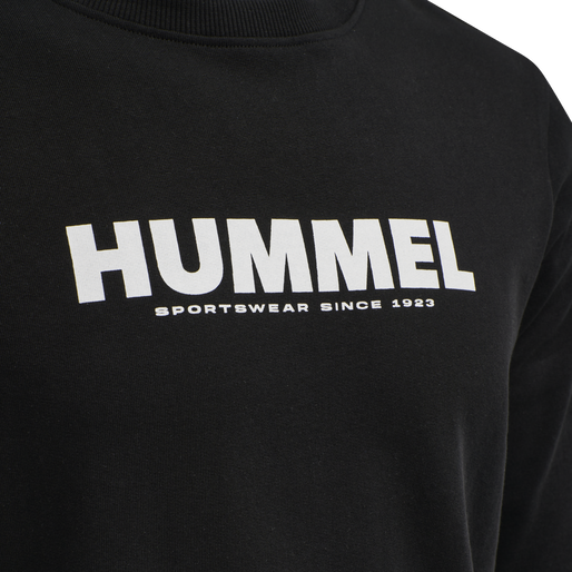 hmlLEGACY SWEATSHIRT, BLACK, packshot