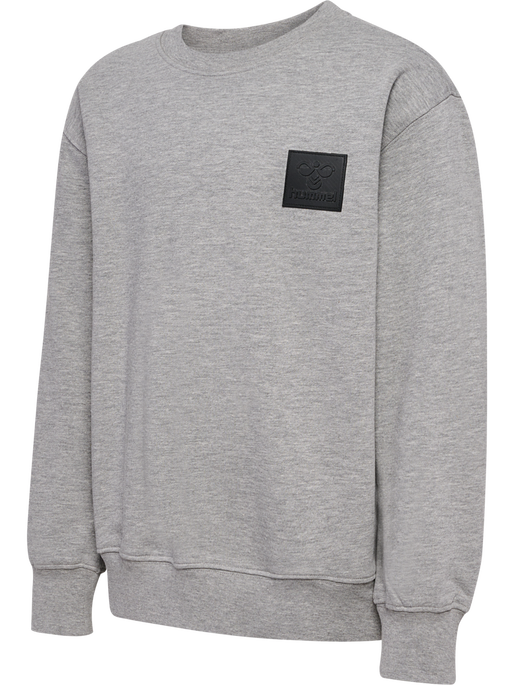 hmlCLEAN SWEATSHIRT, GREY MELANGE, packshot