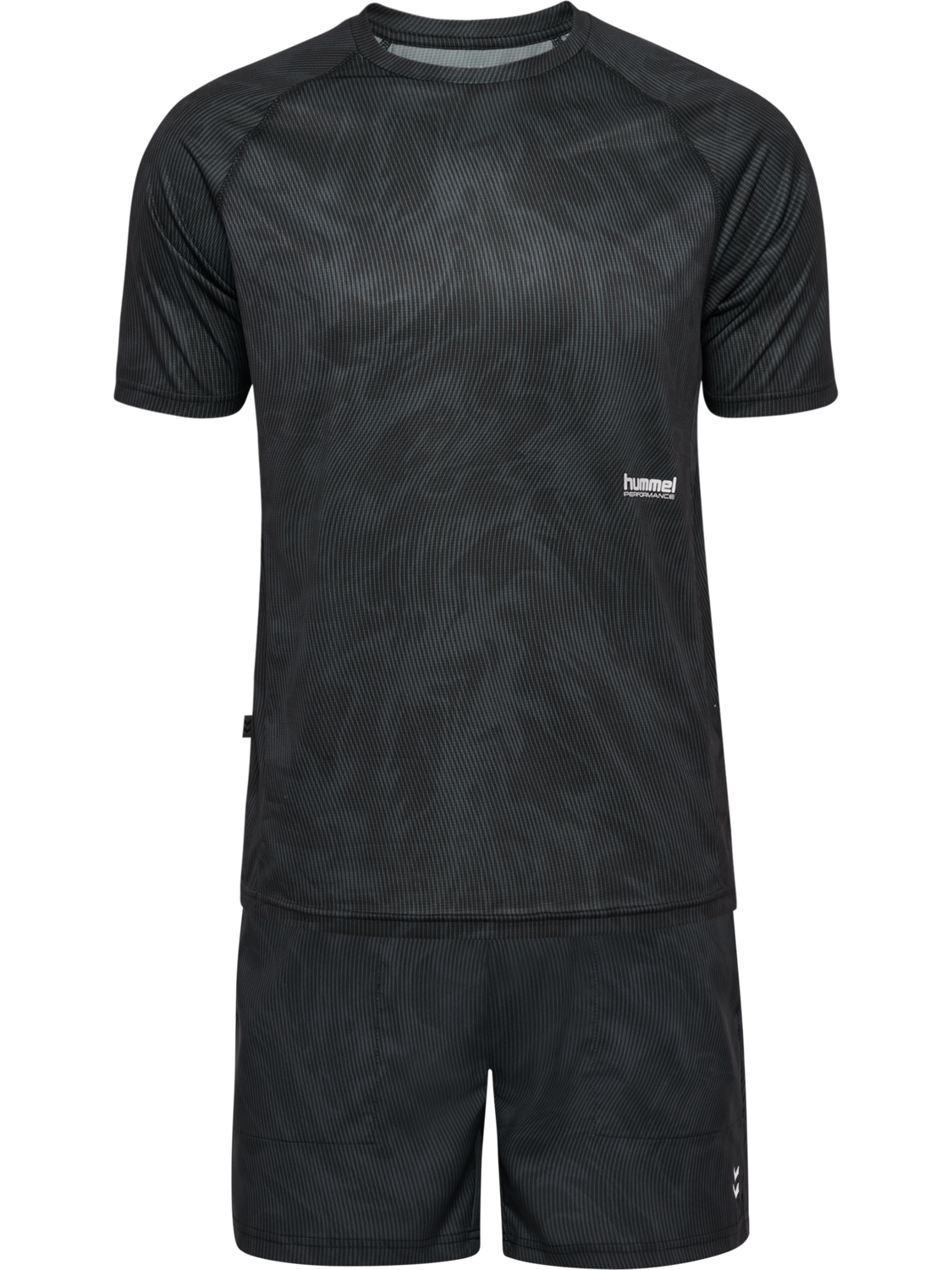 hmlPULSE AOP WORKOUT SHORTS SET, BLACK/EBONY, packshot