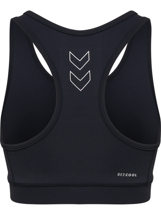 hmlTE FUNDAMENTAL SPORTS BRA, BLACK/WHITE hmlTE FUNDAMENTAL SPORTS BRA, BLACK/WHITE, packshot