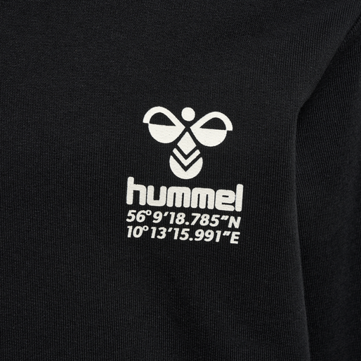 hmlGLOBAL HOODIE, BLACK hmlGLOBAL HOODIE, BLACK, packshot