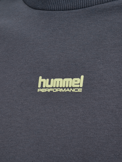 hmlPULSE PIPING T-SHIRT L/S, BLACKENED PEARL, packshot