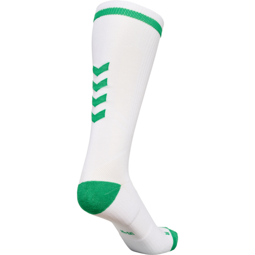 ELITE INDOOR SOCK HIGH, WHITE/JELLY BEAN, packshot