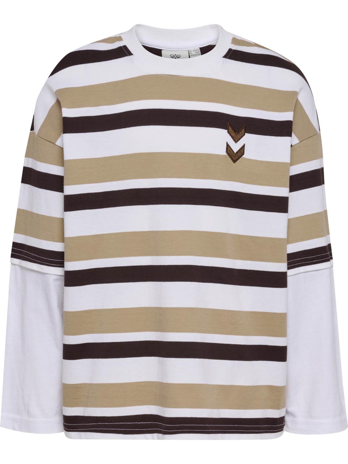 hmlJR SILLY T-SHIRT L/S, SILVER MINK, packshot