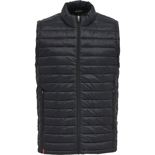 hmlRED QUILTED WAISTCOAT, BLACK, packshot