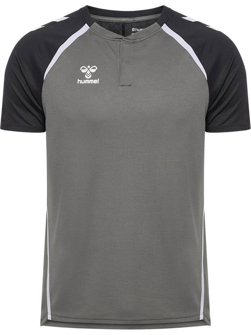 hmlLEAD 2.0 POLO, STEEL GRAY/ASPHALT, packshot