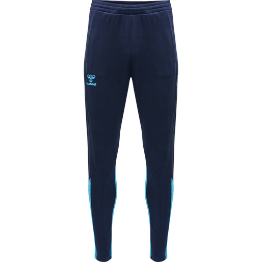 hmlONGRID POLY PANTS, MARINE/ATOMIC BLUE, packshot