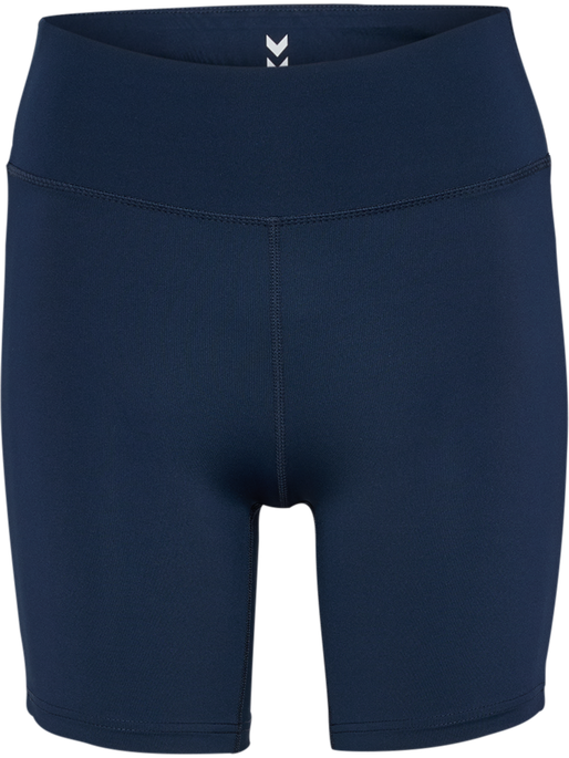 hmlPULSE PIPING MW SHORT TIGHTS, DRESS BLUES/MARS RED, packshot