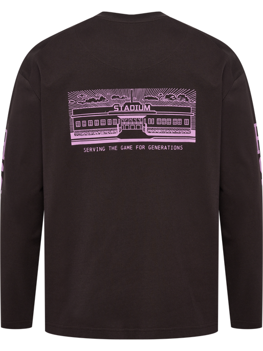 hmlLOOSE T-SHIRT L/S SW STADIUM, AFTER DARK, packshot