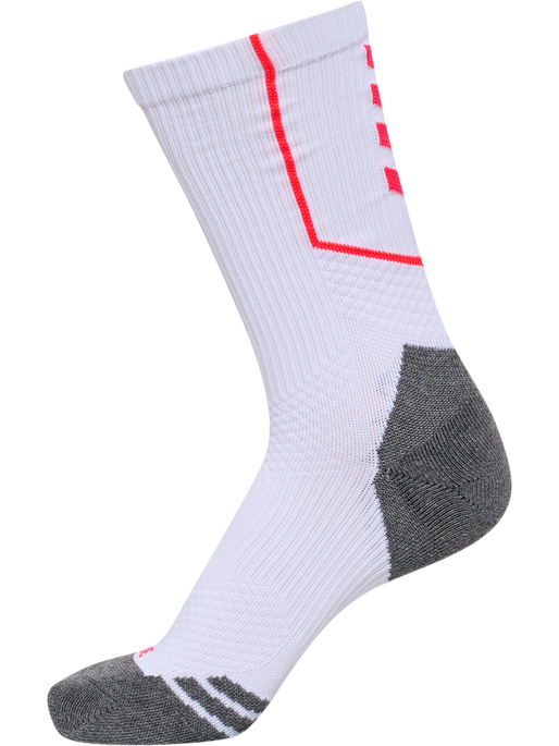 hmlPRO TRAINING SOCKS LOW, WHITE/DIVA PINK, packshot