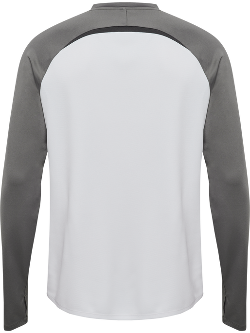 hmlLEAD 2.0 CREW SWEAT, WHITE/STEEL GRAY hmlLEAD 2.0 CREW SWEAT, WHITE/STEEL GRAY, packshot