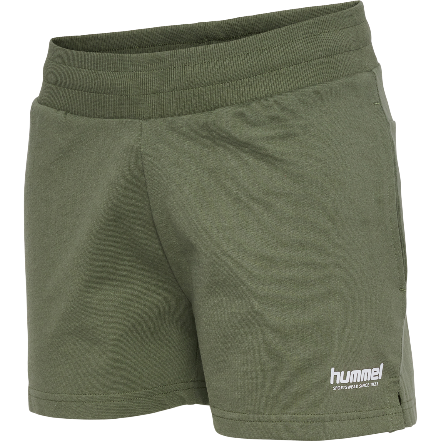 hmlLGC SENNA SWEAT SHORTS, FOUR LEAF CLOVER, packshot