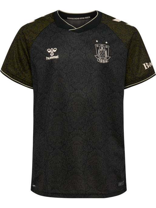 BIF 24/25 THIRD JERSEY S/S KIDS, CAVIAR/FIR GREEN BIF 24/25 THIRD JERSEY S/S KIDS, CAVIAR/FIR GREEN, packshot