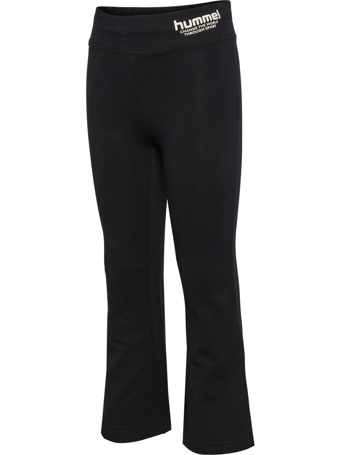 hmlFLAIRED PANTS, BLACK, packshot