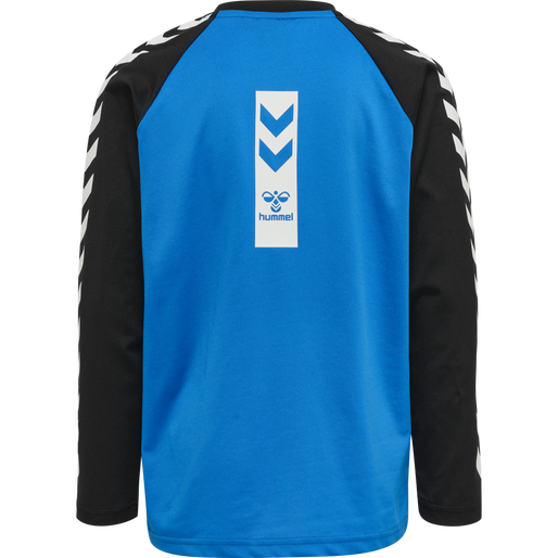 hmlFLYING CHAMPION T-SHIRT L/S, DIRECTOIRE BLUE, packshot