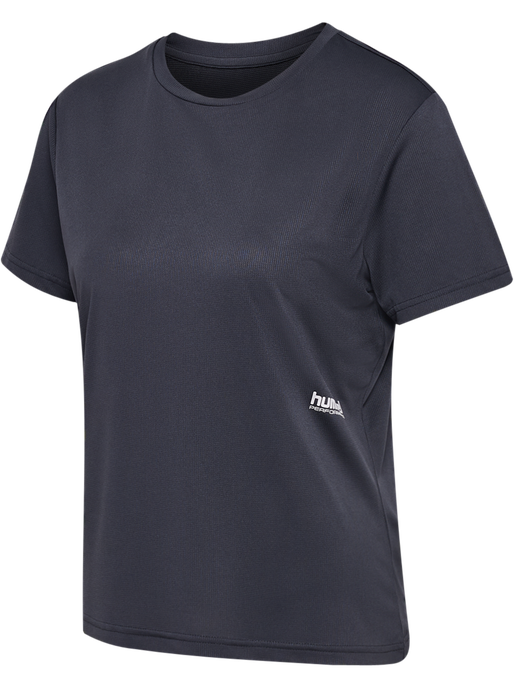 hmlPULSE WORKOUT W T-SHIRT S/S, EBONY, packshot