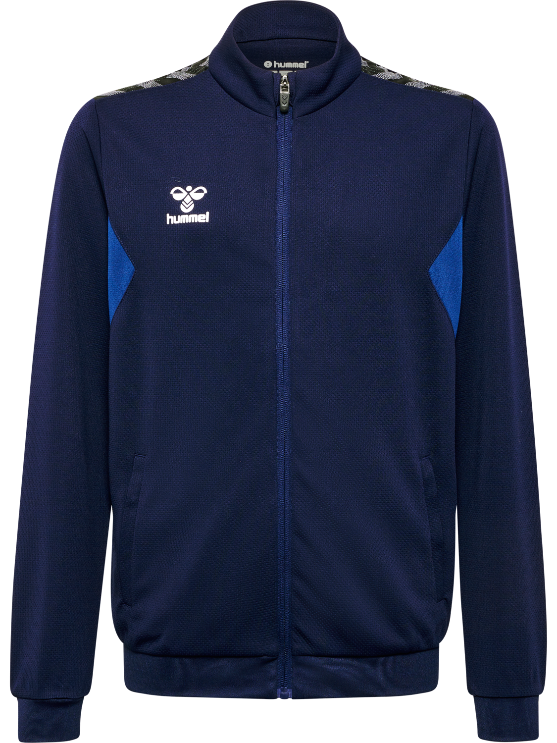 hmlAUTHENTIC PL ZIP JACKET KIDS, MARINE, packshot