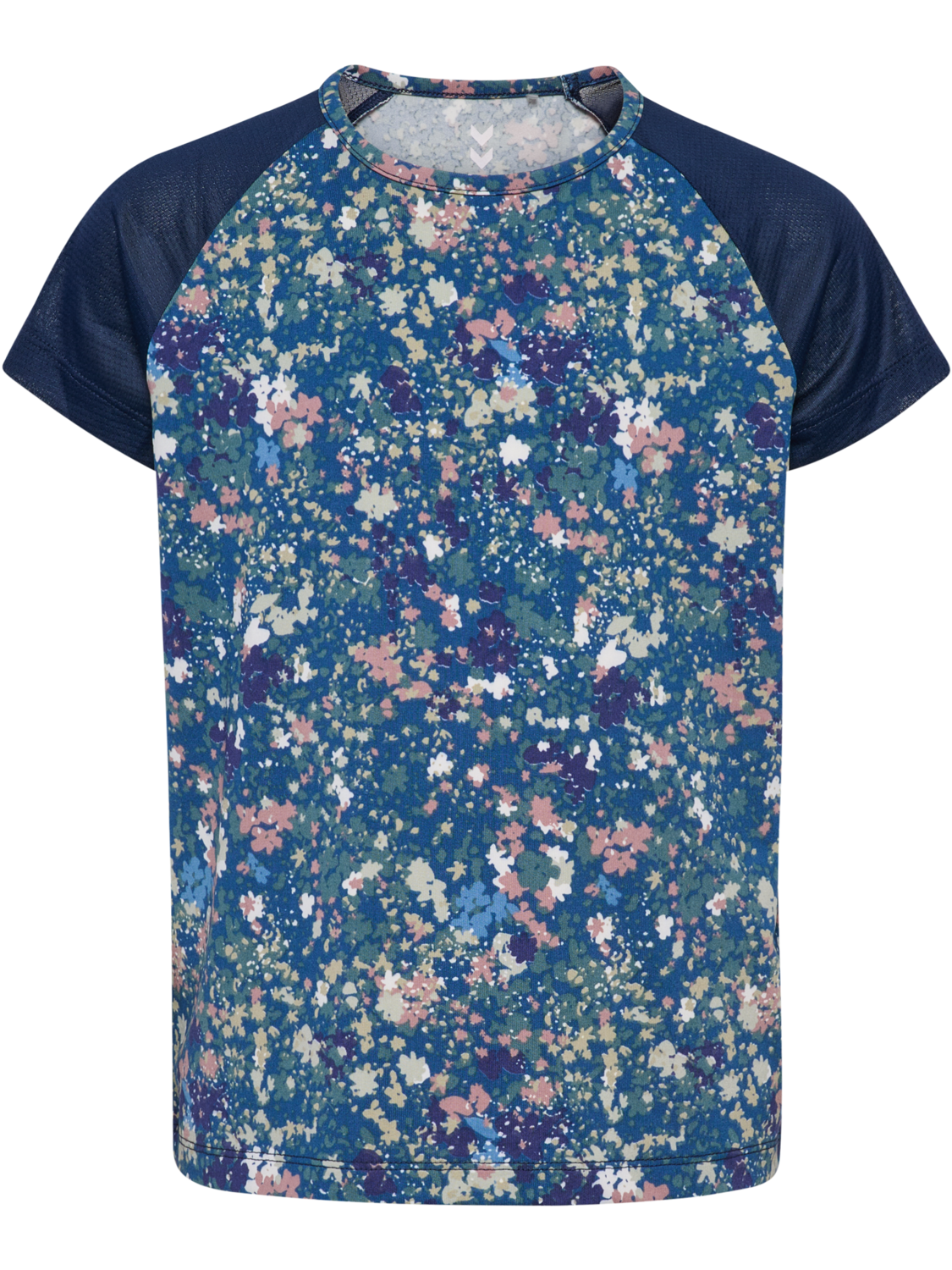 hmlJR MIX T-SHIRT S/S, DRESS BLUES/RIVERSIDE, packshot