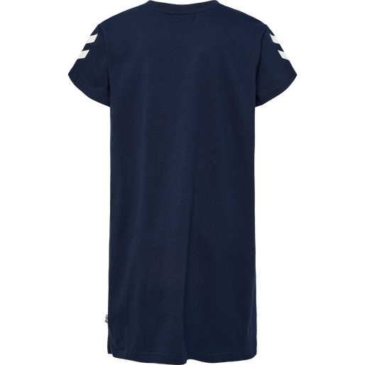 hmlMILLE T-SHIRT DRESS S/S, BLACK IRIS, packshot