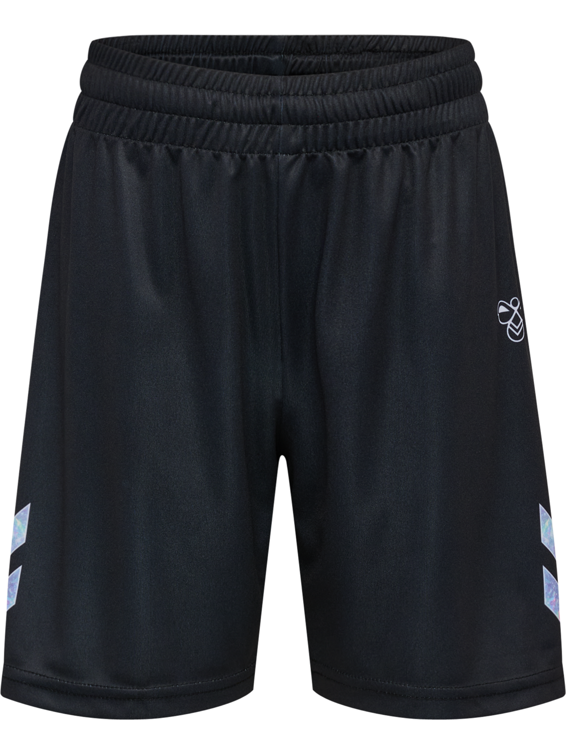 hmlSHIMMER SHORTS, BLACK, packshot