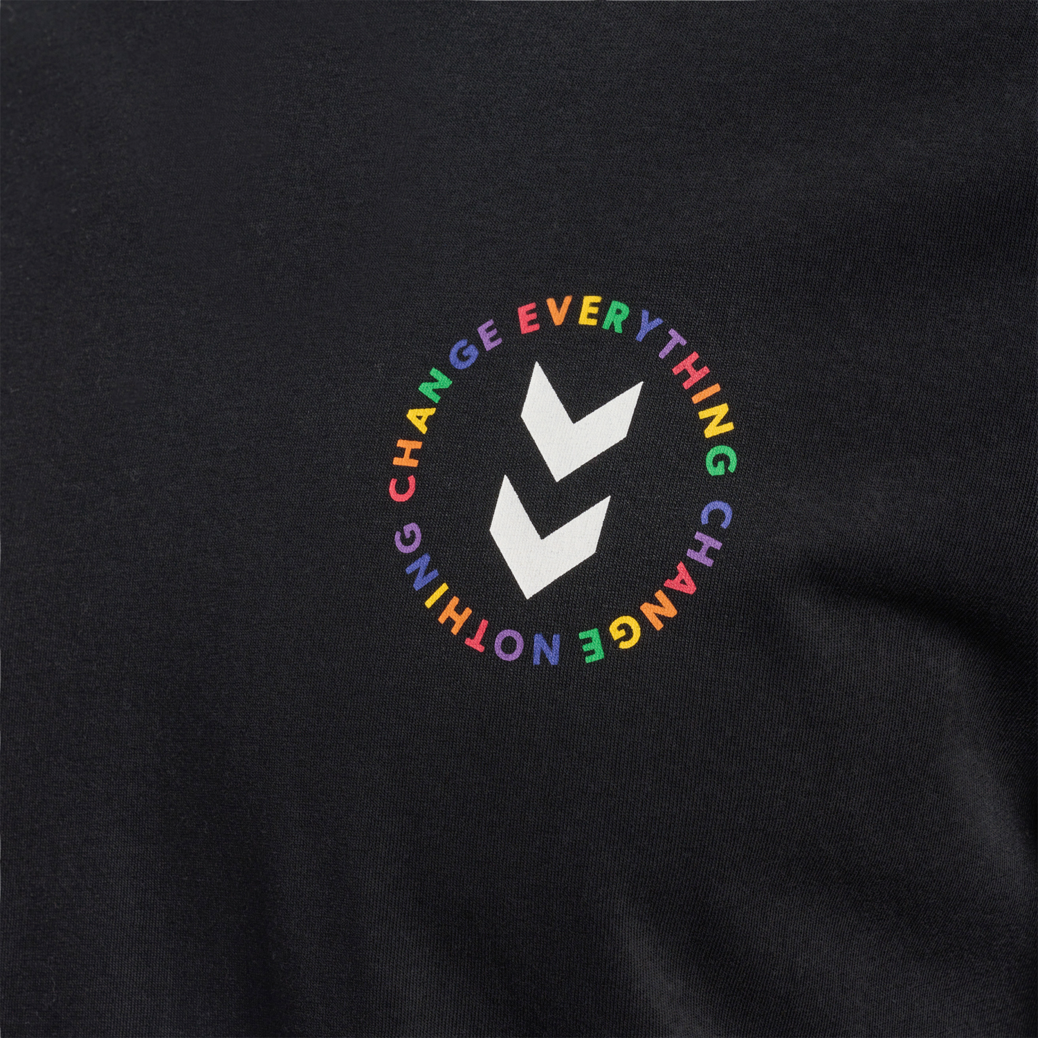 hmlEVERYTHING NOTHING T-SHIRT LS, BLACK, packshot