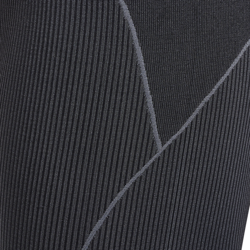 hmlTE CHRISTEL SEAMLESS MW TIGHTS, BLACK/ASPHALT MELANGE, packshot